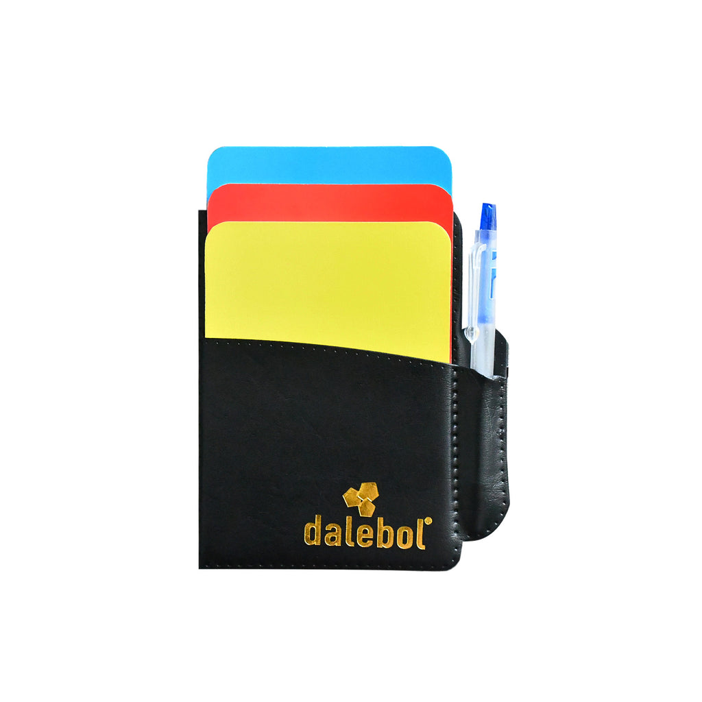 KIT CARTÃO ÁRBITRO DE FUTSAL DALEBOL C/CANETA E CAPA