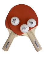 PAR DE RAQUETES TÊNIS DE MESA DALEBOL 1 ESTRELA C/3 BOLINHAS