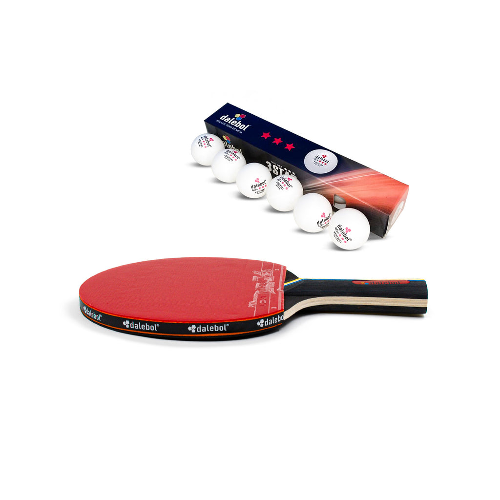 RAQUETES TÊNIS DE MESA DALEBOL 5 ESTRELAS C/6 BOLINHAS