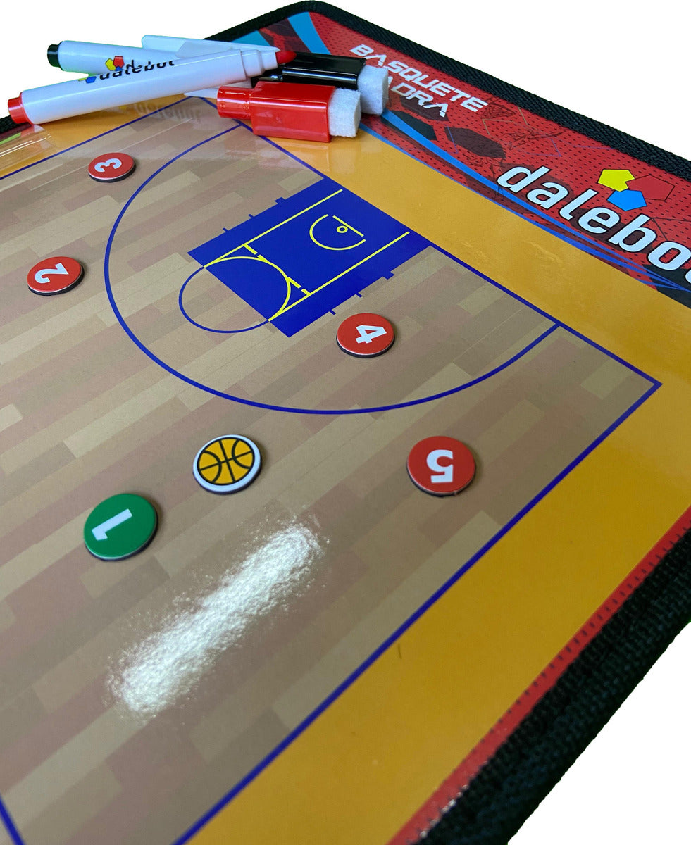 PRANCHETA TÁTICA FRENTE E VERSO DALEBOL BASQUETE
