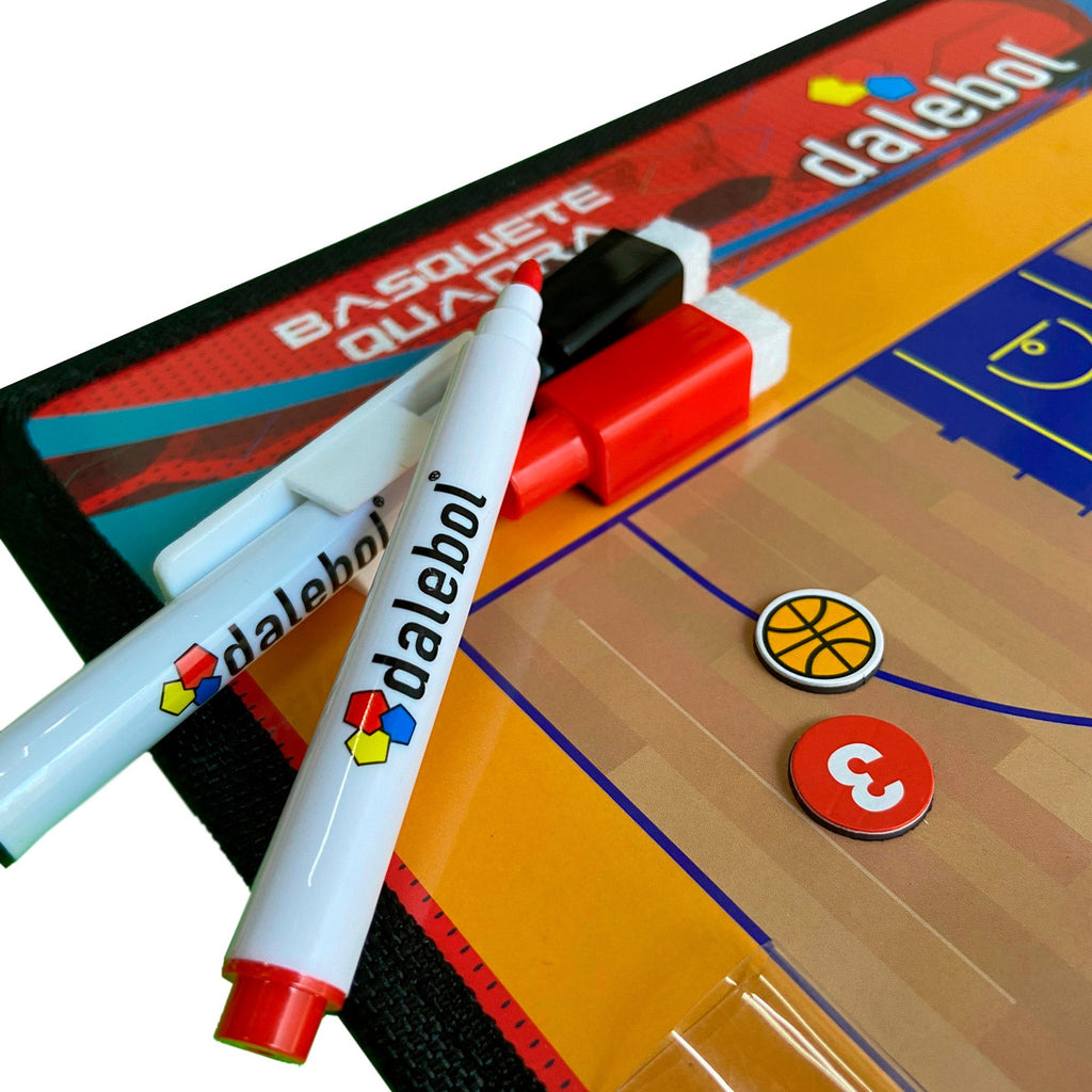 PRANCHETA TÁTICA FRENTE E VERSO DALEBOL BASQUETE