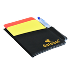 KIT CARTÃO ÁRBITRO DE FUTEBOL DALEBOL C/CANETA E CAPA