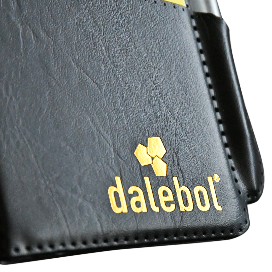 KIT CARTÃO ÁRBITRO DE FUTEBOL DALEBOL C/CANETA E CAPA