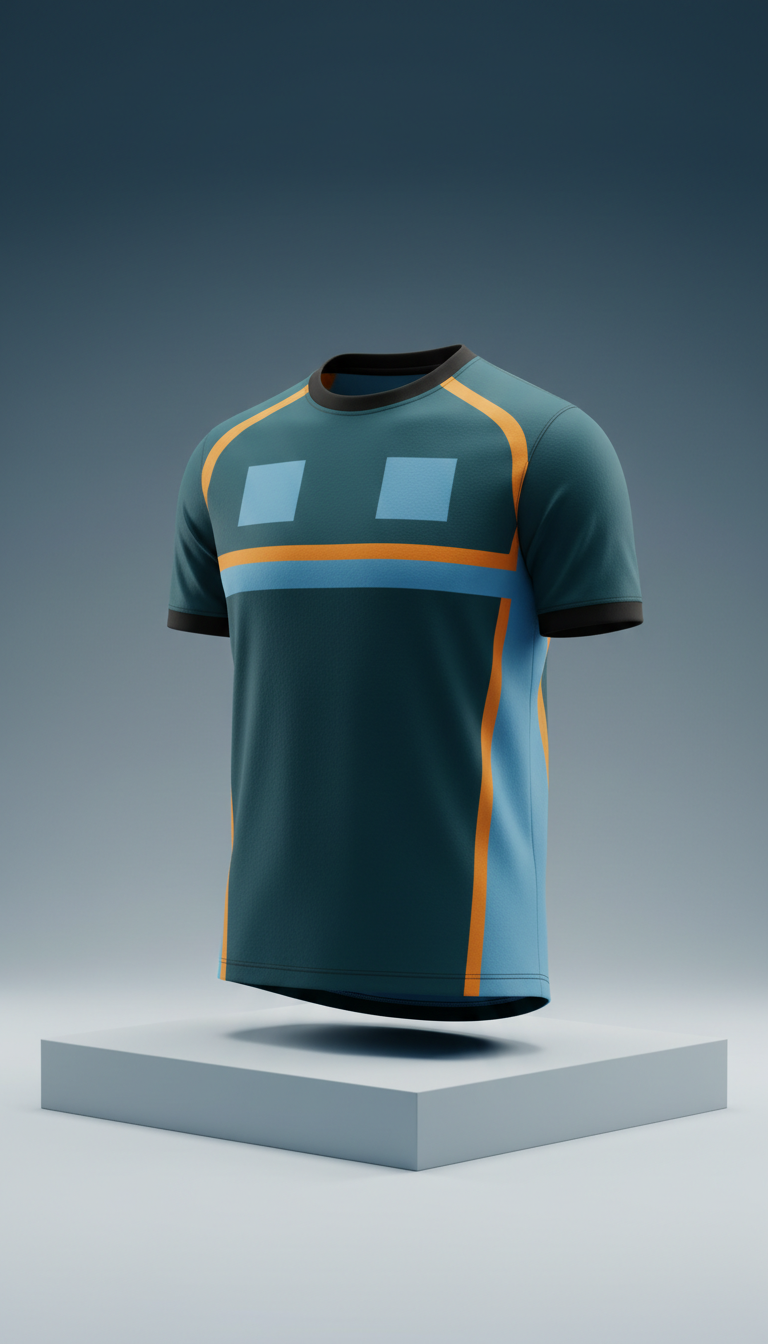 Camiseta performance com logo personalizável