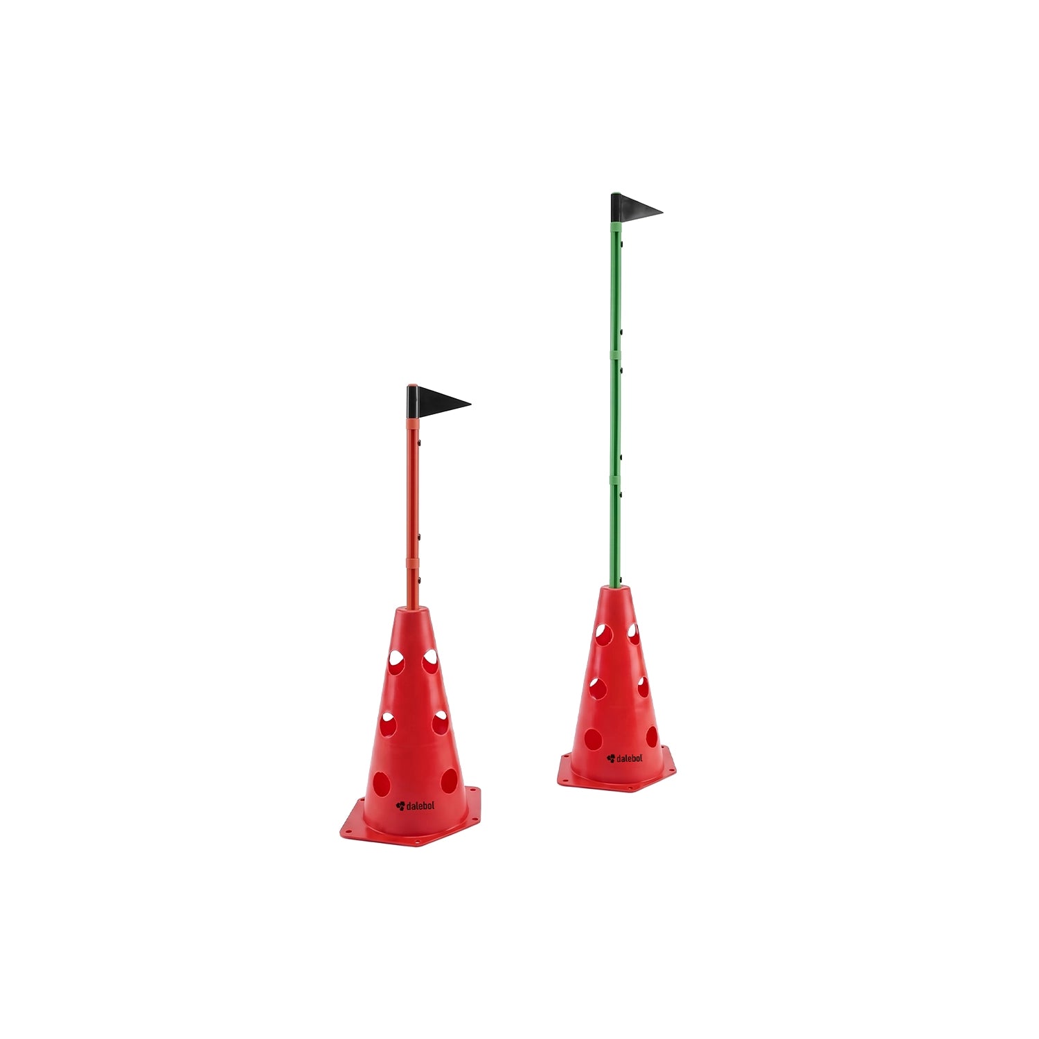 MINI CONES FURADOS COM BARREIRAS DE AGILIDADE E SINALIZADORES DALEBOL
